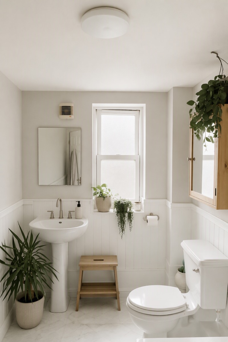 Modern Bathroom — Clean High-End Remodel — reimagined