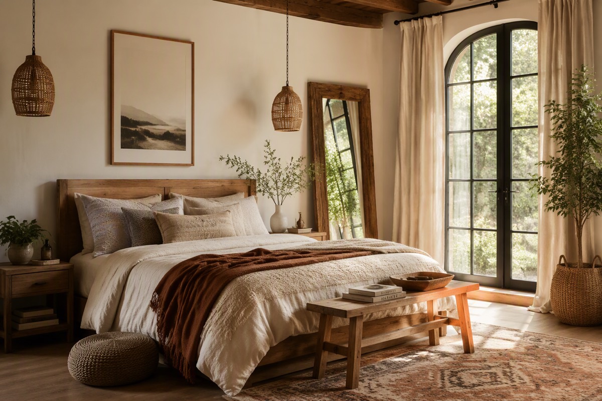 Boho bedroom idea