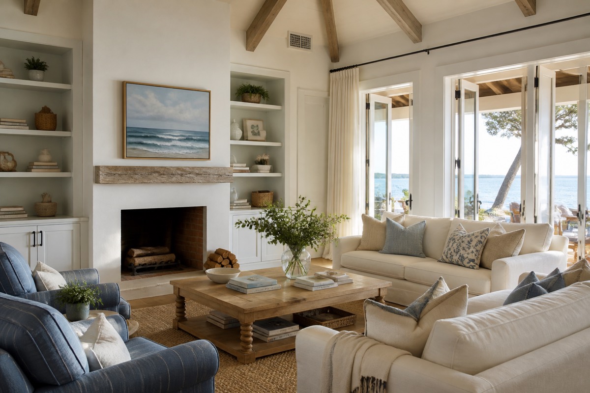 Coastal living room idea